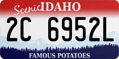 ID license plate 2C6952L