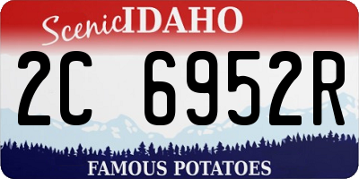 ID license plate 2C6952R