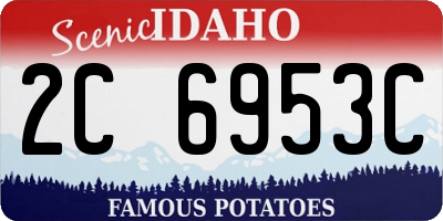 ID license plate 2C6953C