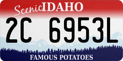 ID license plate 2C6953L