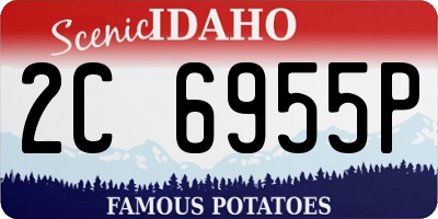 ID license plate 2C6955P