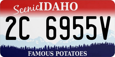 ID license plate 2C6955V