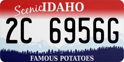ID license plate 2C6956G