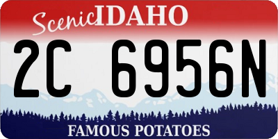 ID license plate 2C6956N