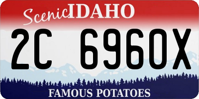 ID license plate 2C6960X