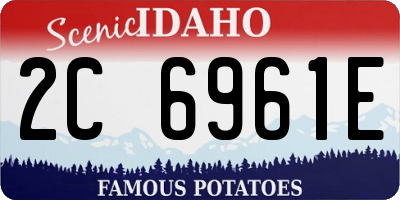 ID license plate 2C6961E