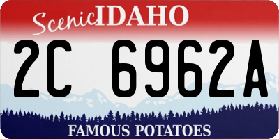ID license plate 2C6962A