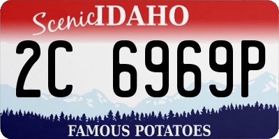 ID license plate 2C6969P