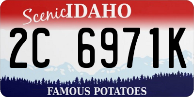 ID license plate 2C6971K