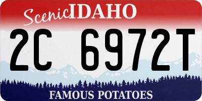 ID license plate 2C6972T