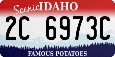 ID license plate 2C6973C