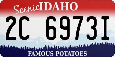 ID license plate 2C6973I