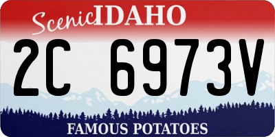 ID license plate 2C6973V