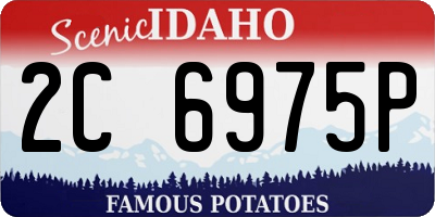 ID license plate 2C6975P