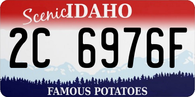 ID license plate 2C6976F