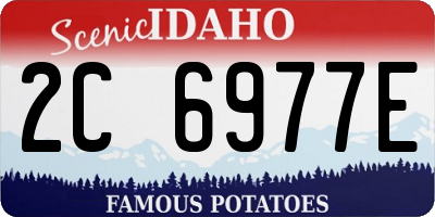 ID license plate 2C6977E