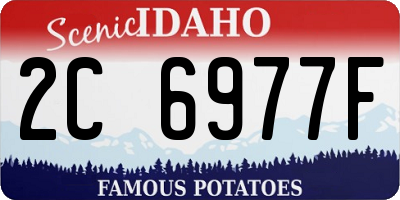 ID license plate 2C6977F