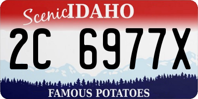 ID license plate 2C6977X
