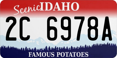 ID license plate 2C6978A