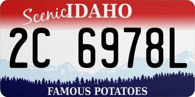 ID license plate 2C6978L
