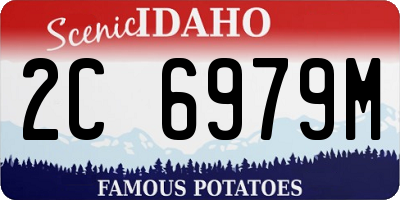 ID license plate 2C6979M