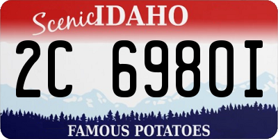 ID license plate 2C6980I