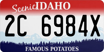ID license plate 2C6984X