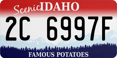 ID license plate 2C6997F