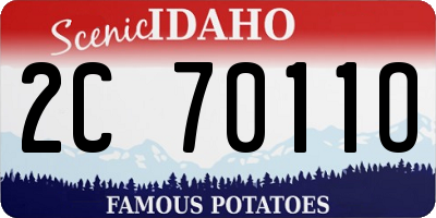 ID license plate 2C7011O