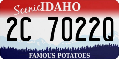 ID license plate 2C7022Q