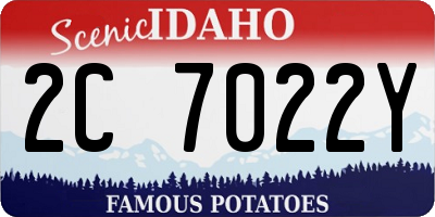 ID license plate 2C7022Y