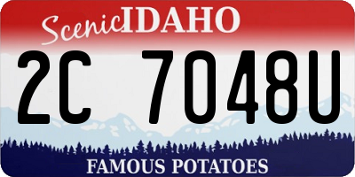 ID license plate 2C7048U