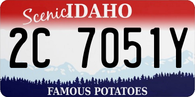 ID license plate 2C7051Y