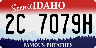 ID license plate 2C7079H
