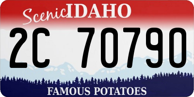 ID license plate 2C7079O