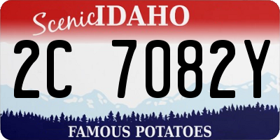 ID license plate 2C7082Y