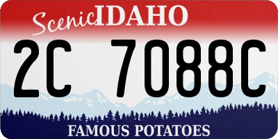 ID license plate 2C7088C