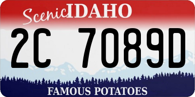 ID license plate 2C7089D