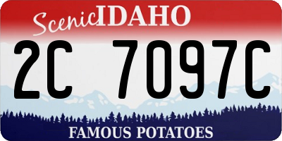 ID license plate 2C7097C