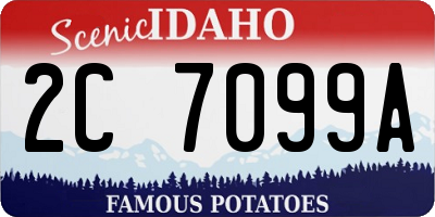 ID license plate 2C7099A