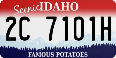 ID license plate 2C7101H
