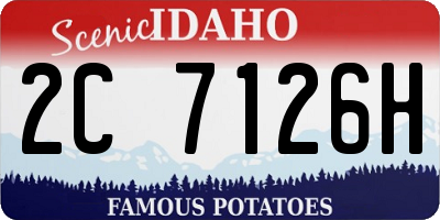 ID license plate 2C7126H