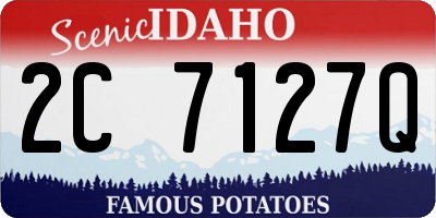 ID license plate 2C7127Q