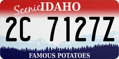ID license plate 2C7127Z