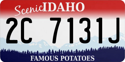 ID license plate 2C7131J