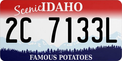 ID license plate 2C7133L