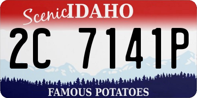ID license plate 2C7141P