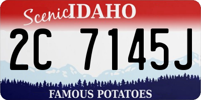 ID license plate 2C7145J