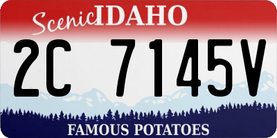 ID license plate 2C7145V