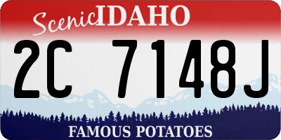 ID license plate 2C7148J